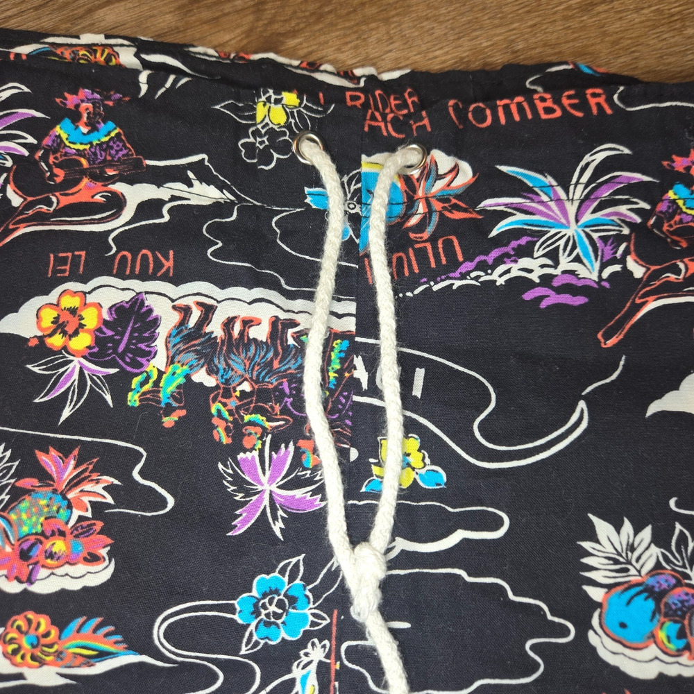 Vintage Zuma Beach Swim Trunks Mens M Surf Board Shorts USA Hawaiian Beach Y2K - Picture 3 of 10